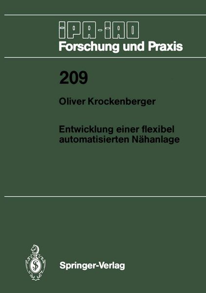 Entwicklung einer flexibel automatisierten Nähanlage