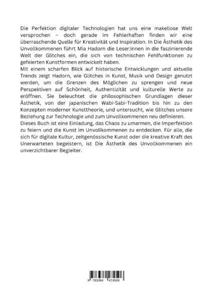 Produktbild: Die &Auml;sthetik des Unvollkommenen