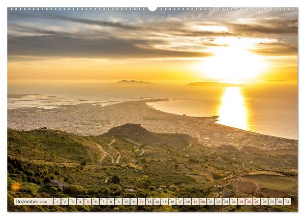 Produktbild: Sizilien: Trauminsel im Mittelmeer (hochwertiger Premium Wandkalender 2026 DIN A2 quer), Kunstdruck in Hochglanz
