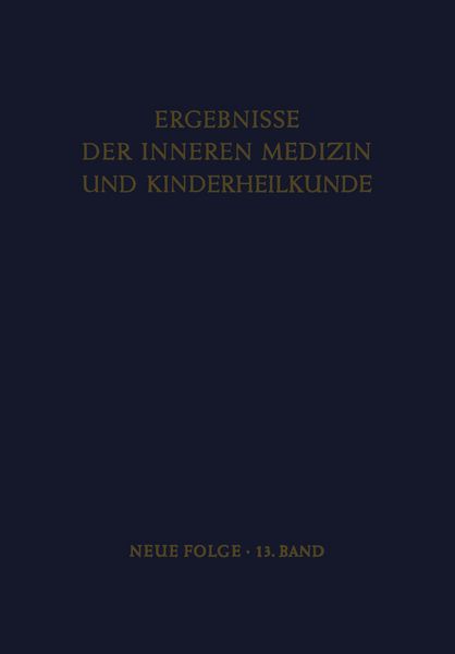 Produktbild: Ergebnisse der Inneren Medizin und Kinderheilkunde