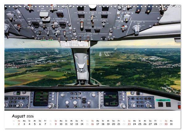 Produktbild: Flight deck - das beste B&uuml;ro (Wandkalender 2026 DIN A3 quer), CALVENDO Monatskalender
