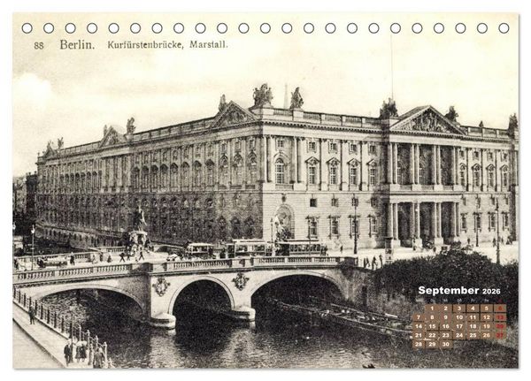 Produktbild: Gr&uuml;&szlig;e aus Berlin &ndash; Die Stadt in historischen Ansichten (Tischkalender 2026 DIN A5 quer), CALVENDO Monatskalender