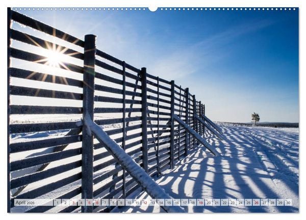 Produktbild: Lappland - Winterwandern Impressionen (Wandkalender 2026 DIN A2 quer), CALVENDO Monatskalender