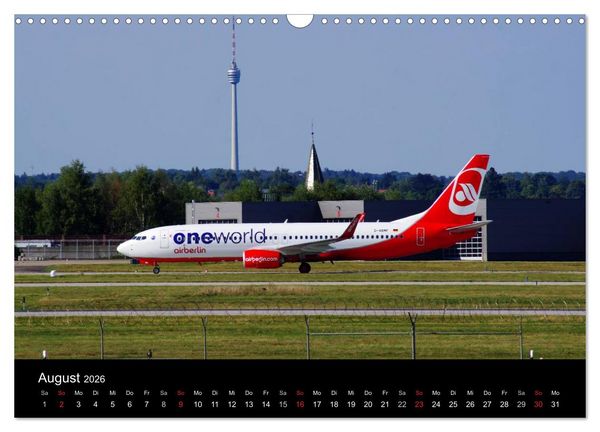 Produktbild: Giganten der L&uuml;fte am Airport Stuttgart (Wandkalender 2026 DIN A3 quer), CALVENDO Monatskalender