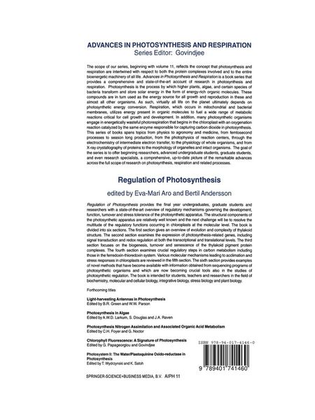 Produktbild: Regulation of Photosynthesis