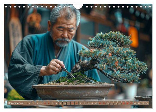 Produktbild: Bonsai meditativ (Wandkalender 2026 DIN A4 quer), CALVENDO Monatskalender