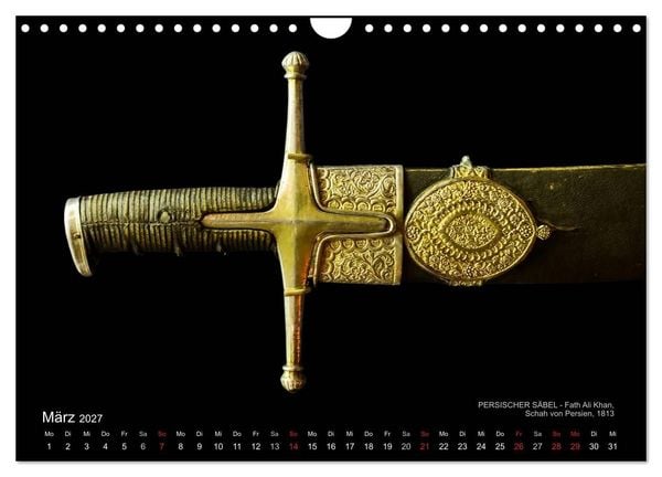 Produktbild: Historische R&uuml;stungen und Waffen (Wandkalender 2027 DIN A4 quer), CALVENDO Monatskalender