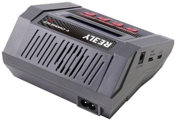 Produktbild: Reely V-Charger ECO 80 Modellbau-Multifunktionsladeger&auml;t 100 V, 240 V, 12 V 10 A Blei, NiMH, NiCd, LiPo, LiIon, LiHV, Blei-Calcium