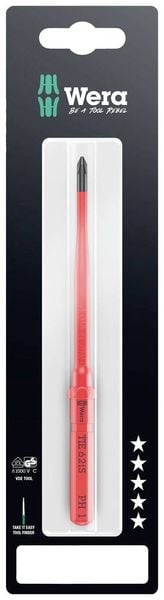 Produktbild: Wera Kraftform Kompakt VDE 62 iS PH 1 x 157mm TIE SB Elektriker Kreuz Wechselklinge PH 1