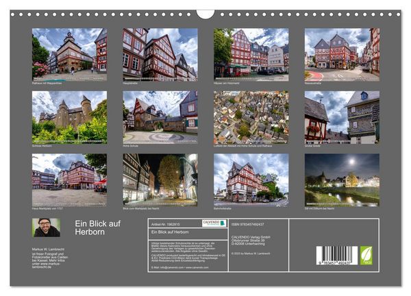 Produktbild: Ein Blick auf Herborn (Wandkalender 2026 DIN A3 quer), CALVENDO Monatskalender