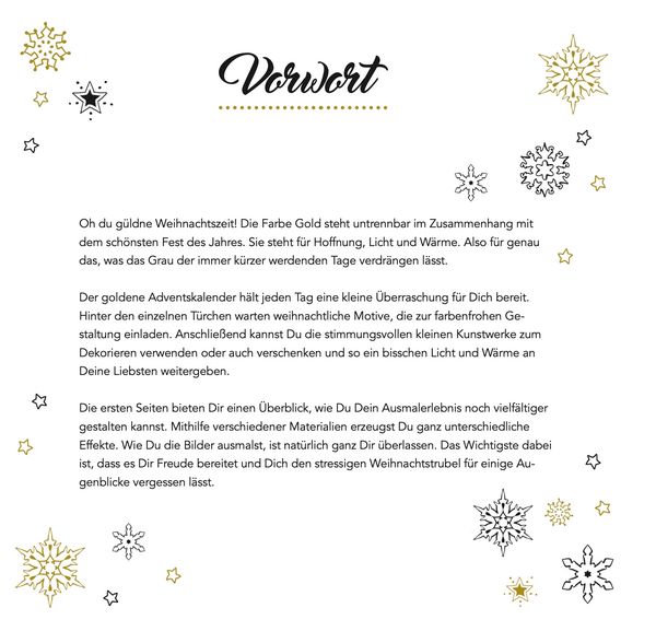 Produktbild: Colorful Christmas - Der goldene Adventskalender zum Ausmalen