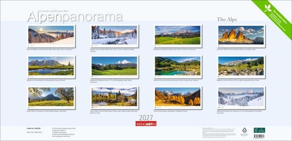 Produktbild: Alpenpanorama Kalender 2027