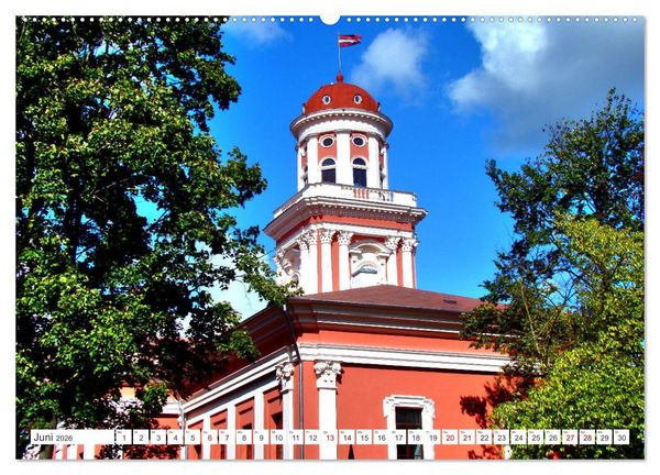 Produktbild: Mitau-Jelgava - Kurlands malerische Hauptstadt (hochwertiger Premium Wandkalender 2026 DIN A2 quer), Kunstdruck in Hochglanz