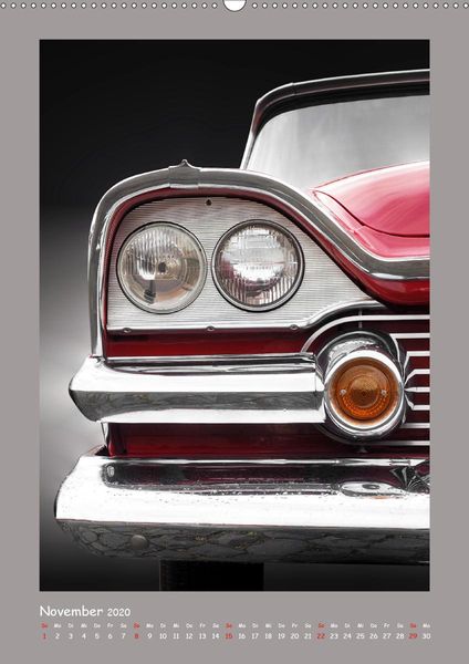 Produktbild: US Klassiker 1956 bis 1966 (Premium, hochwertiger DIN A2 Wandkalender 2020, Kunstdruck in Hochglanz)