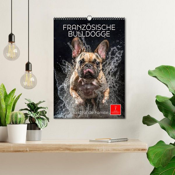 Produktbild: Franz&ouml;sische Bulldogge - ein Hund f&uuml;r die Familie (Wandkalender 2026 DIN A3 hoch), CALVENDO Monatskalender