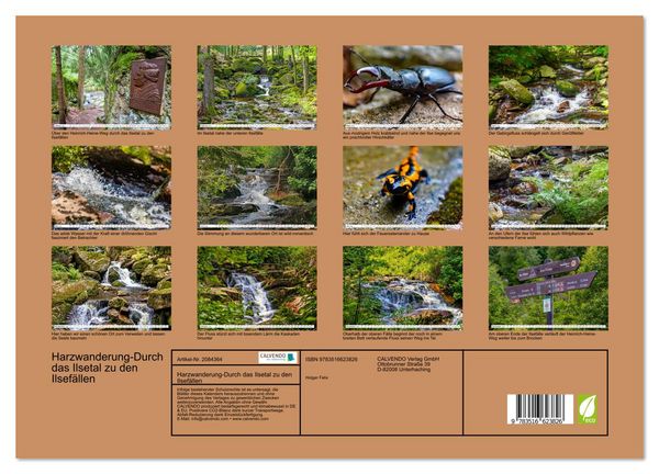 Produktbild: Harzwanderung-Durch das Ilsetal zu den Ilsef&auml;llen (hochwertiger Premium Wandkalender 2026 DIN A2 quer), Kunstdruck in Hochglanz