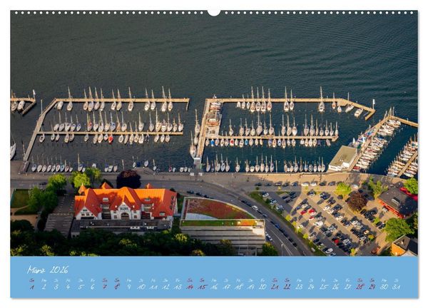 Produktbild: Kiel aus der Luft - Die Stadt an der F&ouml;rde aus dem Ballon fotografiert (Wandkalender 2026 DIN A2 quer), CALVENDO Monatskalender