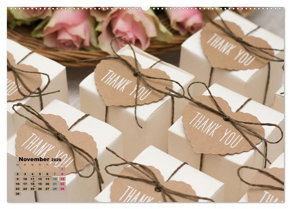 Produktbild: W wie Wedding (hochwertiger Premium Wandkalender 2026 DIN A2 quer), Kunstdruck in Hochglanz