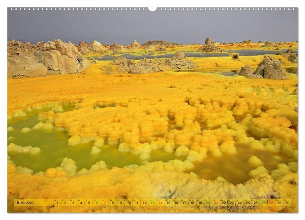Produktbild: Vulkane &Auml;thiopiens - Erta Ale und Dallol (Wandkalender 2026 DIN A2 quer), CALVENDO Monatskalender