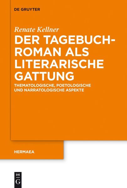 Produktbild: Der Tagebuchroman als literarische Gattung