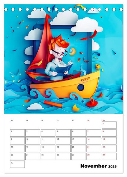 Produktbild: Traumjobs von Morgen - Der Zukunfts-Planer f&uuml;r gro&szlig;e Tr&auml;ume (Tischkalender 2026 DIN A5 hoch), CALVENDO Monatskalender