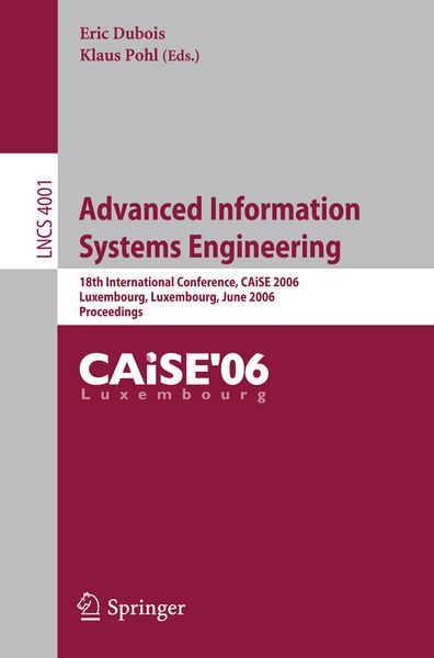 Produktbild: Advanced Information Systems Engineering