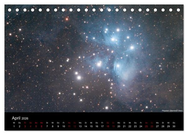 Produktbild: Deep Sky Fotografie (Tischkalender 2026 DIN A5 quer), CALVENDO Monatskalender