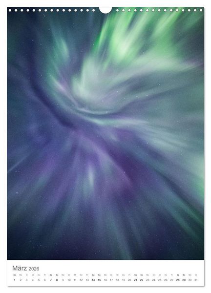 Produktbild: Nordlichter &ndash; Farbenspiel der Nacht (Wandkalender 2026 DIN A3 hoch), CALVENDO Monatskalender