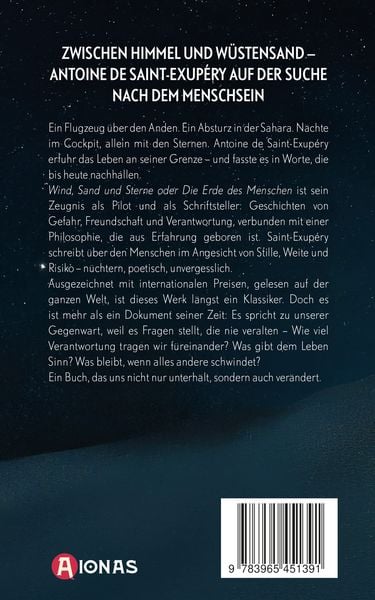 Produktbild: Wind, Sand und Sterne oder Die Erde des Menschen