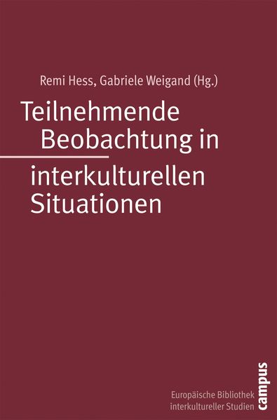 Produktbild: Teilnehmende Beobachtung in interkulturellen Situationen