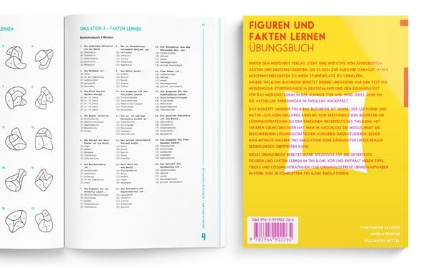 Produktbild: MedGurus - TMS &Uuml;bungsbuch Figuren lernen und Fakten lernen