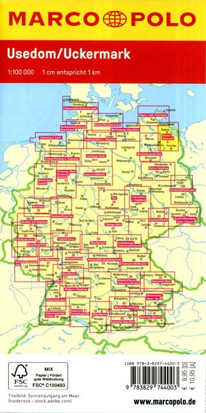 Produktbild: MARCO POLO Freizeitkarte 9 Usedom, Uckermark 1:100.000