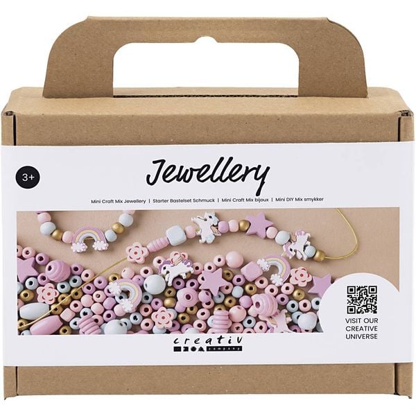 Produktbild: Creativ Company DIY Sets Beads Mini Kreativ Mix Schmuck, Pastellfarben, Kreativ Box
