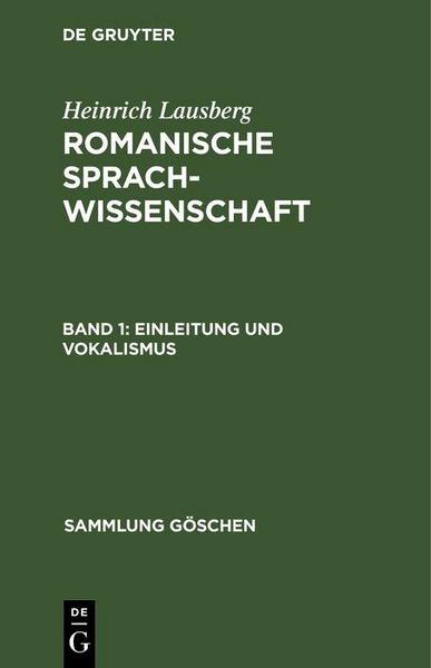 Produktbild: Einleitung und Vokalismus