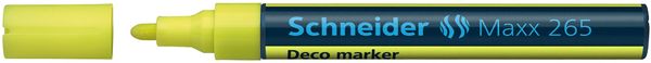 Produktbild: Schneider Kreidemarker Maxx 265, gelb, Rundspitze 2-3mm