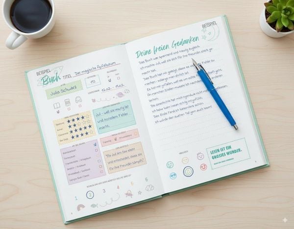 Produktbild: Unterwegs Lese-Logbuch f&uuml;r Kinder & Jugendliche
