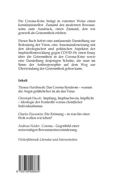 Produktbild: Corona und die &Uuml;berwindung der Getrenntheit
