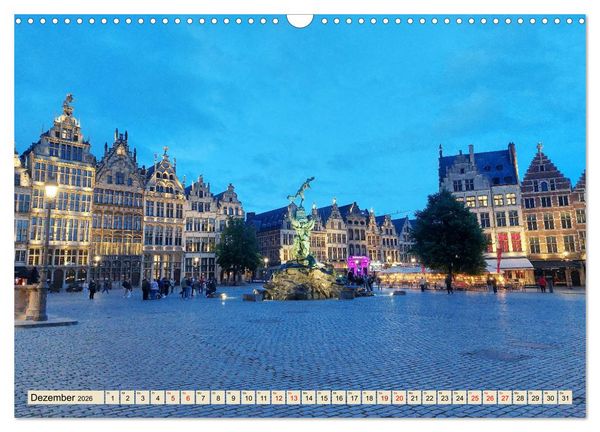 Produktbild: Sch&ouml;nste St&auml;dte in Belgien (Wandkalender 2026 DIN A3 quer), CALVENDO Monatskalender