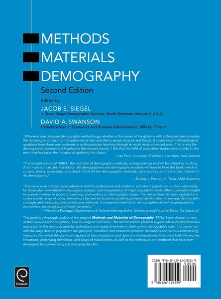 Produktbild: The Methods and Materials of Demography