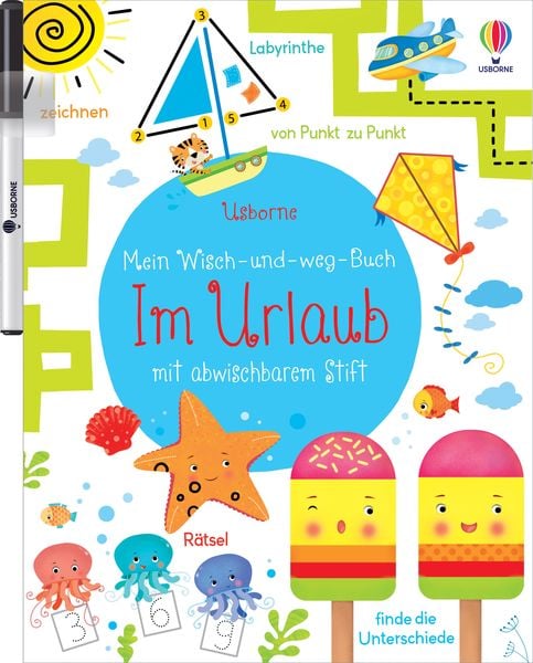 Mein Wisch-und-weg-Buch: Im Urlaub, Taschenbuch von Kirsteen Robson, Usborne, 978-1-78232-414-0