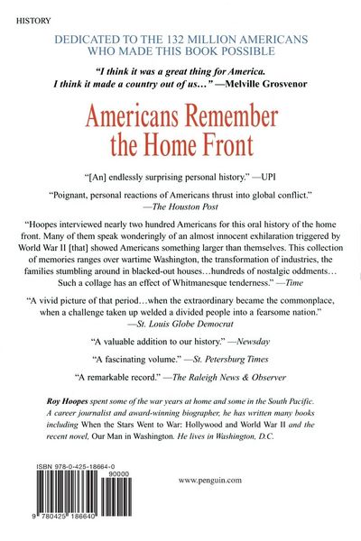 Produktbild: Americans Remember the Homefront