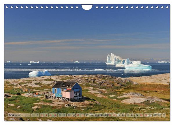 Produktbild: Gr&ouml;nland: Eisberge in der Disko Bucht (Wandkalender 2026 DIN A4 quer), CALVENDO Monatskalender
