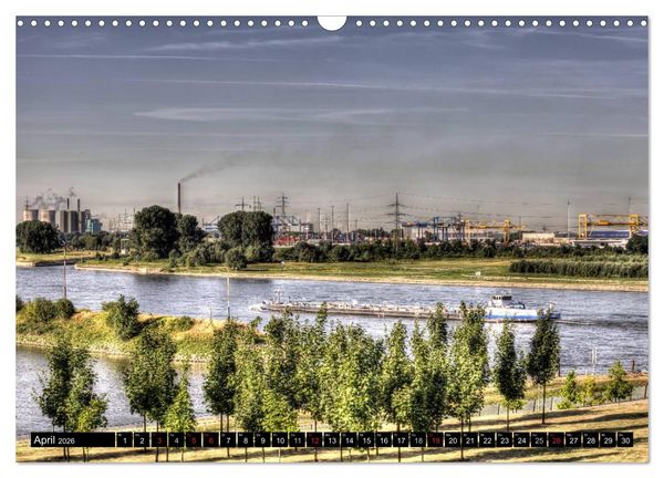 Produktbild: Duisburg am Rhein - R(h)einblicke (Wandkalender 2026 DIN A3 quer), CALVENDO Monatskalender