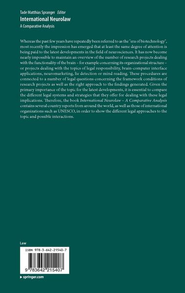 Produktbild: International Neurolaw