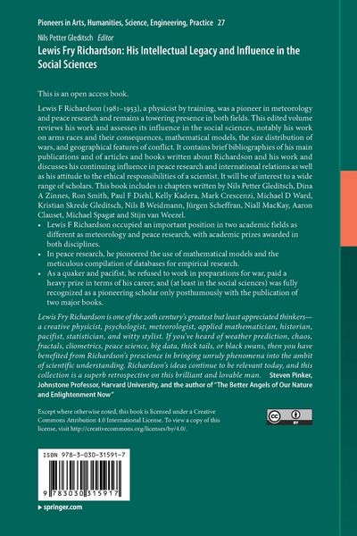 Produktbild: Lewis Fry Richardson: His Intellectual Legacy and Influence in the Social Sciences