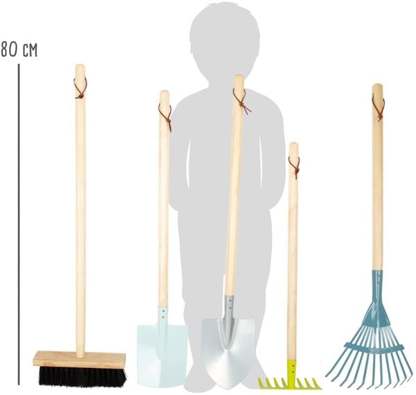 Produktbild: small foot 11883 - Gro&szlig;es Gartenwerkzeug-Set, 8-teilig