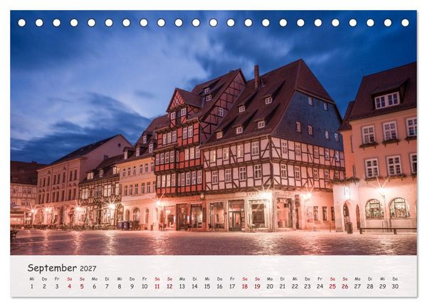 Produktbild: Quedlinburg - Die historische Altstadt (Tischkalender 2027 DIN A5 quer), CALVENDO Monatskalender