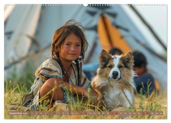 Produktbild: Reise mit der indianischen Seele (hochwertiger Premium Wandkalender 2026 DIN A2 quer), Kunstdruck in Hochglanz