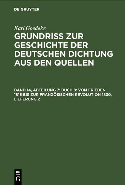 Produktbild: Buch 8: Vom Frieden 1815 bis zur franz&ouml;sischen Revolution 1830, Lieferung 2