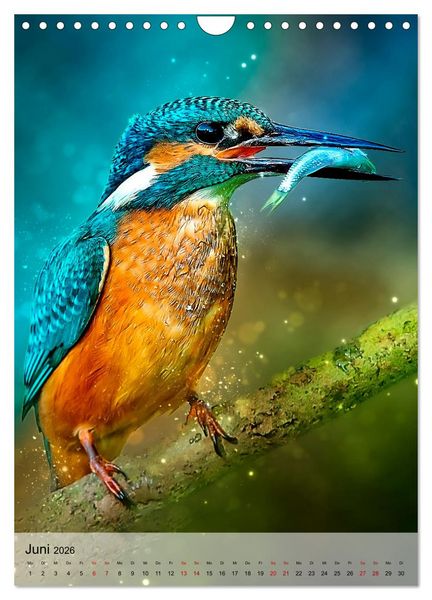 Produktbild: Schillernder Eisvogel (Wandkalender 2026 DIN A4 hoch), CALVENDO Monatskalender